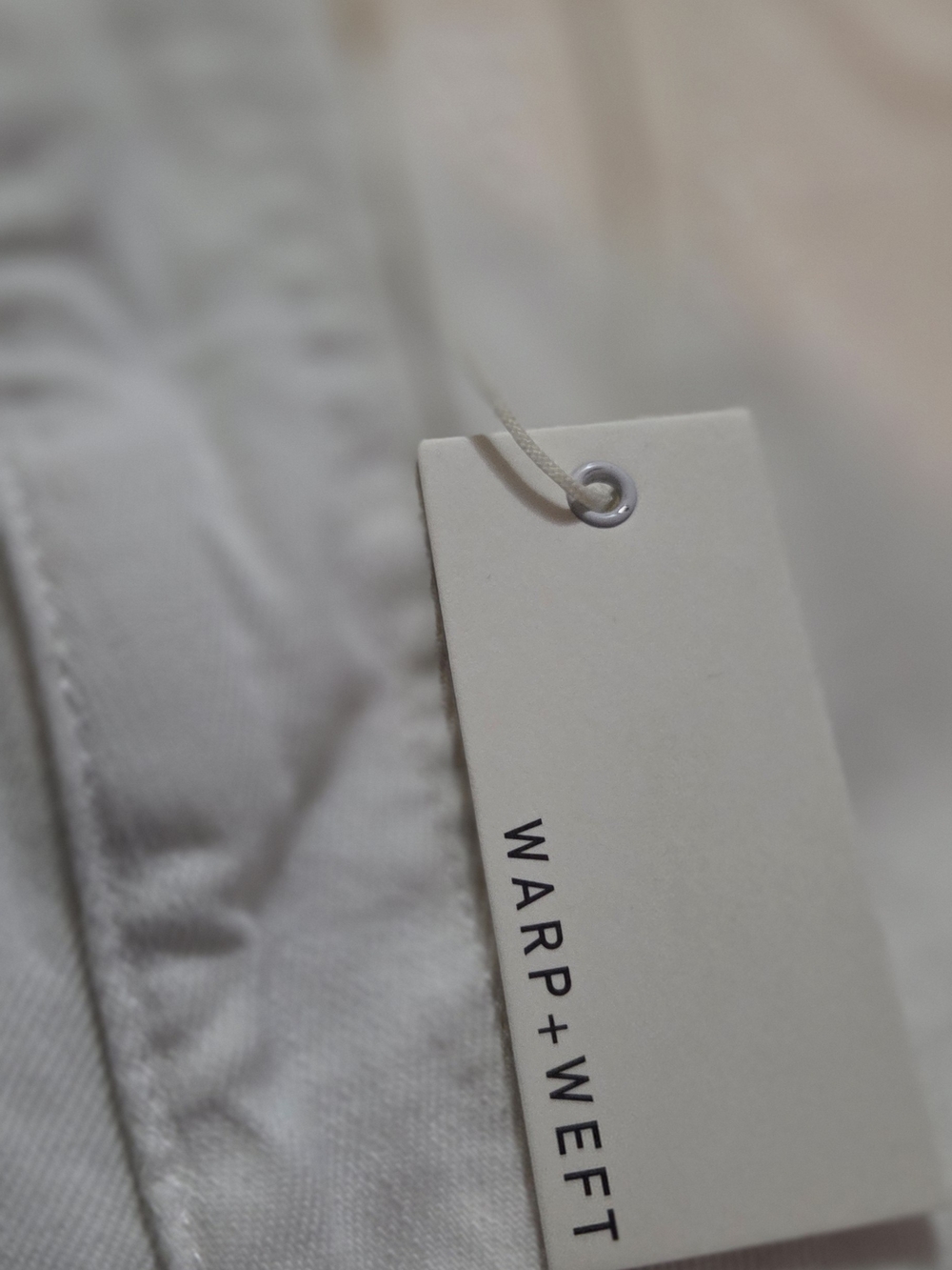 NWT Warp + Weft Wide Leg Ankle Crop Jeans in White Size 12 / 31 - Picture 11 of 12